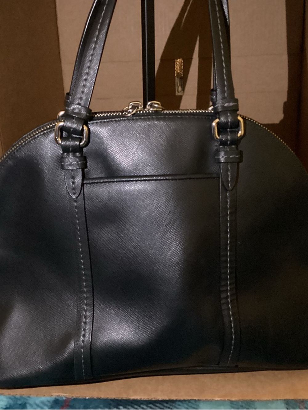 Coach Peyton Leather Cora Domed Satchel Bag J1381-F25671 - Picture 3 of 11